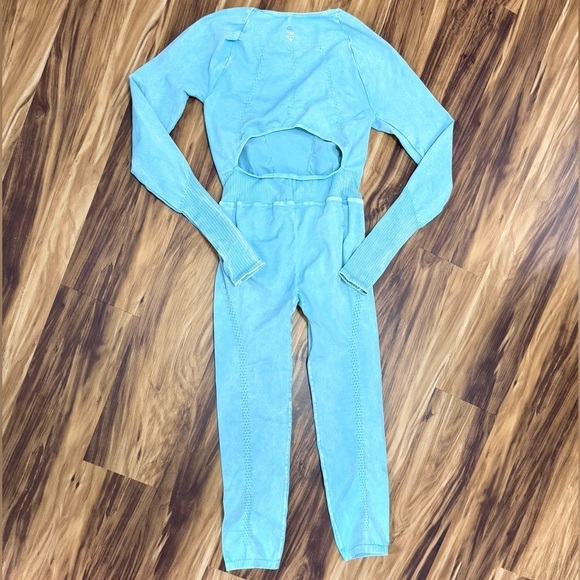 FP Movement Good Karma Mineral Wash Long Sleeve Onesie Jumpsuit - Picture 5 of 6